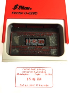 Con Dấu Shiny S-829