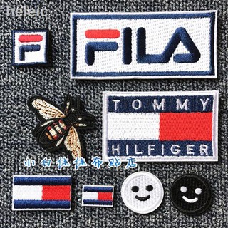 ❁Miếng dán trang trí quần jean in logo Fila