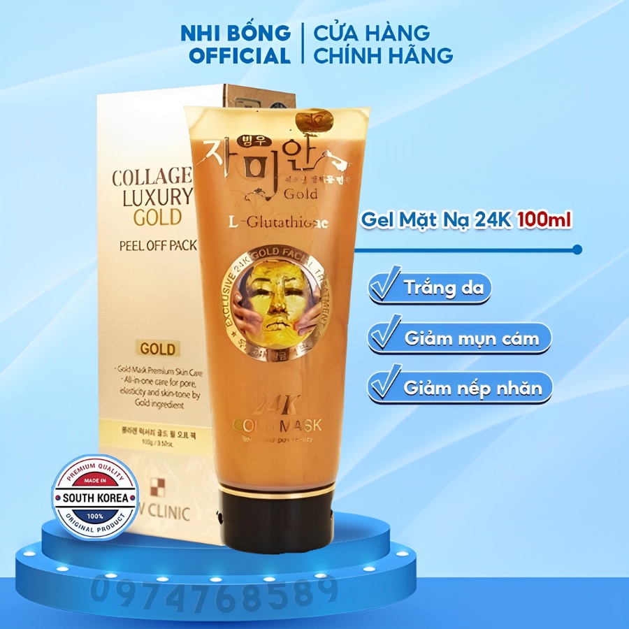 Mặt Nạ Vàng Colagen 24k gold