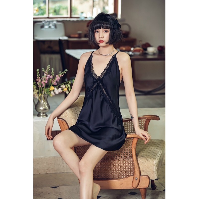 Set Choàng + Đầm Phi Lụa Ren X