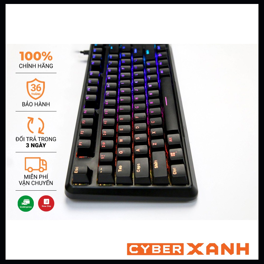 Bàn phím cơ máy tính Fuhlen M87s RGB red switch blue switch Chính Hãng chuyên gaming