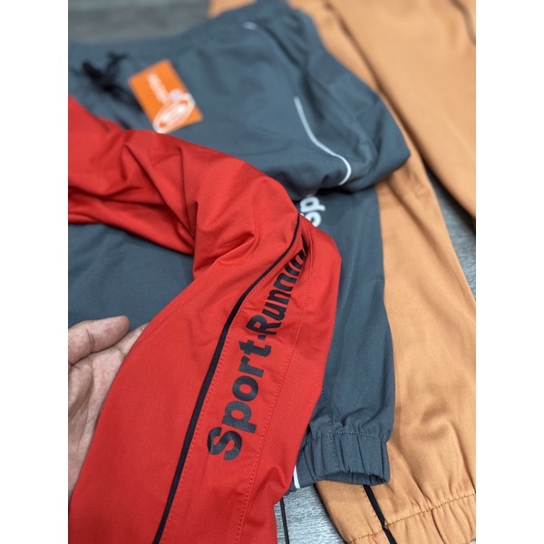 Quần jogger Sport-Running chữ in thể thao tập gym yoga nữ vải thun poly 4 chiều