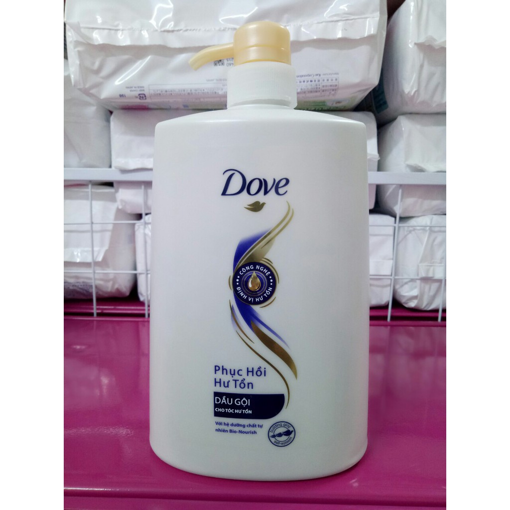 Dầu gội Dove phục hồi hư tổn chai vòi 900g