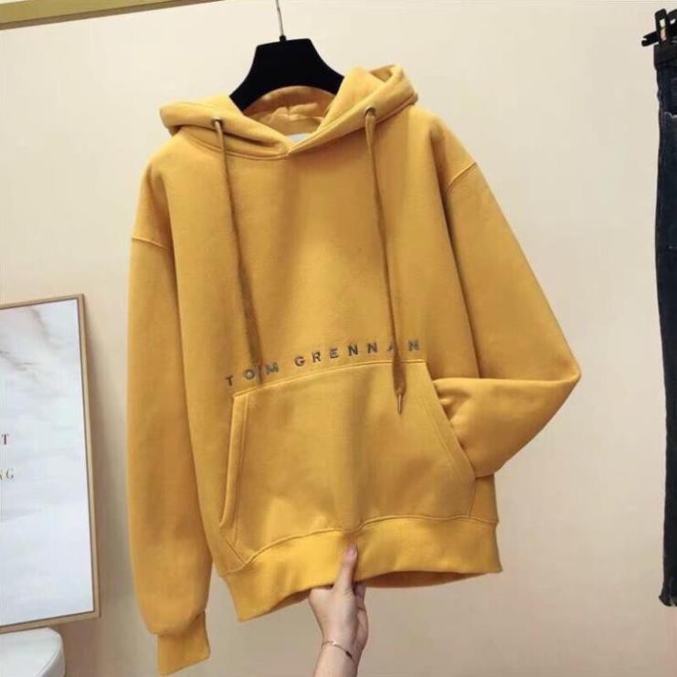 ÁO HOODIE NAM NỮ MÀU XANH DƯƠNG TRƠN VẢI NỈ POLY Hoodies unisex AO HOODIE FREE SIZE DƯỚI 60KG