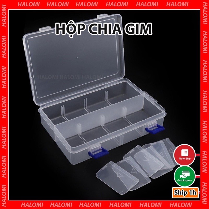 Hộp Chia Gim ( lens , nhíp .. )