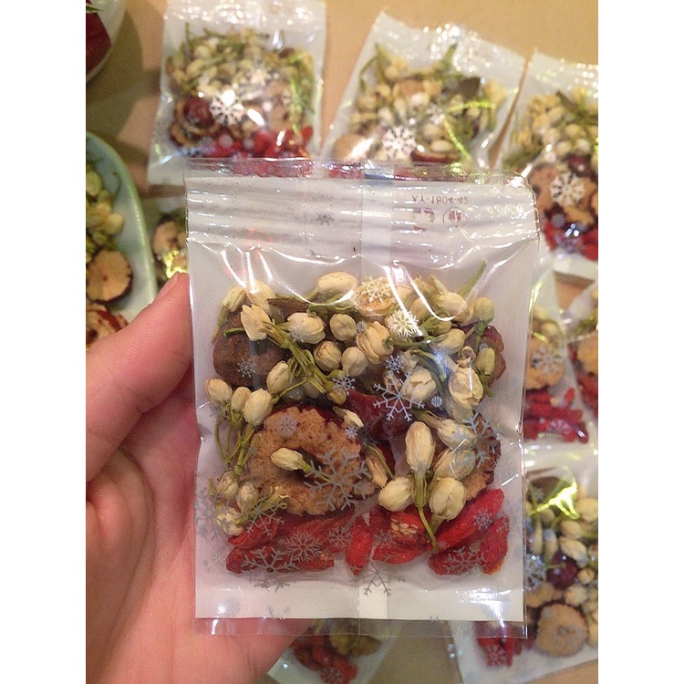 Trà Hoa Nhài, Mix thao dược kỷ tử, táo đỏ, cỏ ngot, Trà dưỡng nhan (gói 10g) | BigBuy360 - bigbuy360.vn