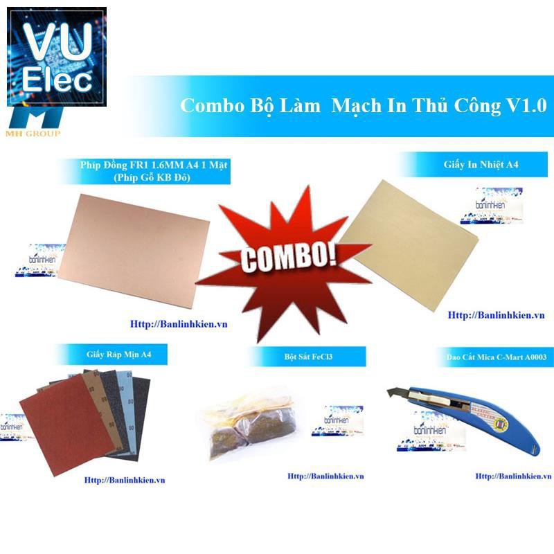 Combo Bộ Làm Mạch In Thủ Công V1.0