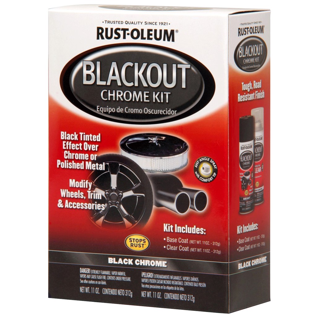 Sơn Mạ Crôm Đen - Blackout Chrome Kit