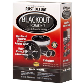 Sơn Mạ Crôm Đen - Blackout Chrome Kit