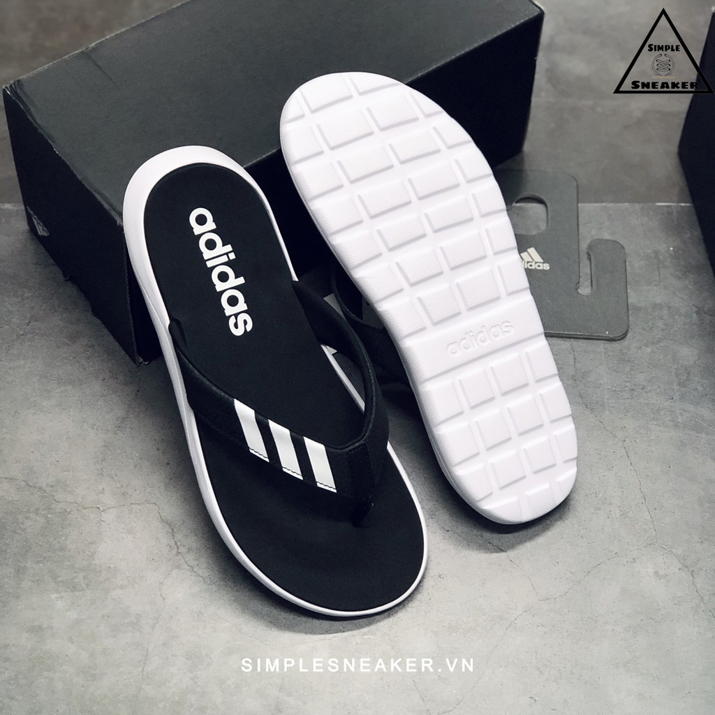 [Adidas giày]Dép Tông Adidas 💙FREESHIP💙 Adidas Comfort Flip Flops Blue Chính Hãng  - Dép Kẹp Thời ?