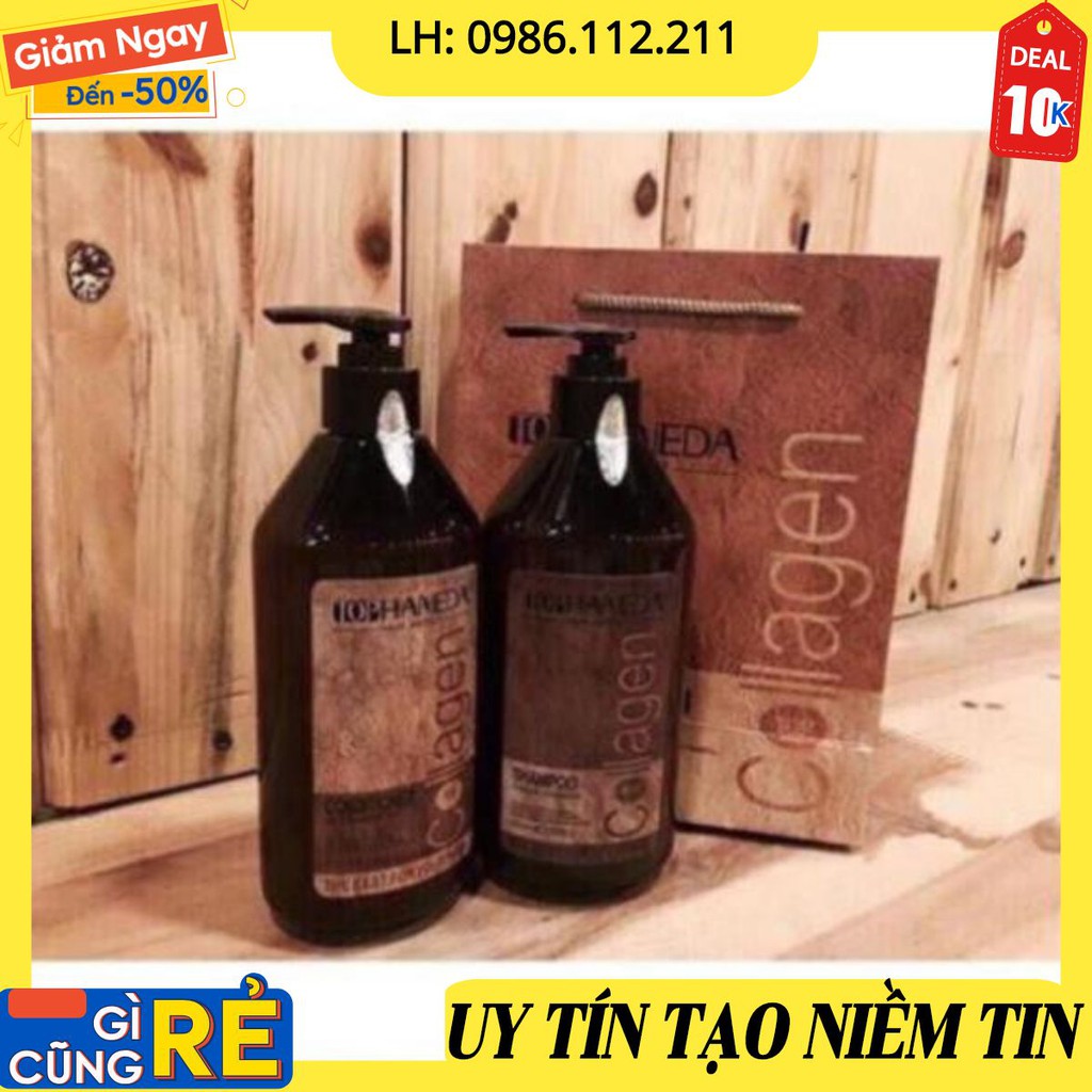 🌻RẺ VÔ ĐỊCH🌻 CẶP Dầu Gội Dầu Xả HANEDA COLAGEN * 785ml