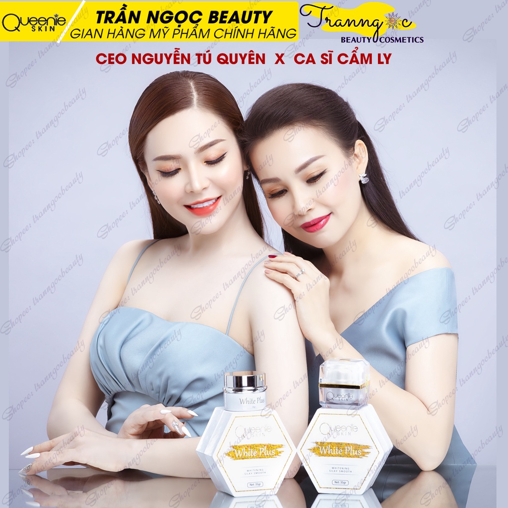 Kem Face Lười Thượng Hạng Queenie Skin 35gr chính hãng, dưỡng trắng vượt trội, bảo hành 72h - tranngocbeauty