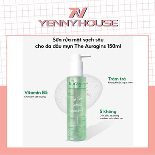 Sữa Rửa Mặt Dành Cho Da Dầu Mụn The Auragins Oil Balancing Gel Cleanser 150ml