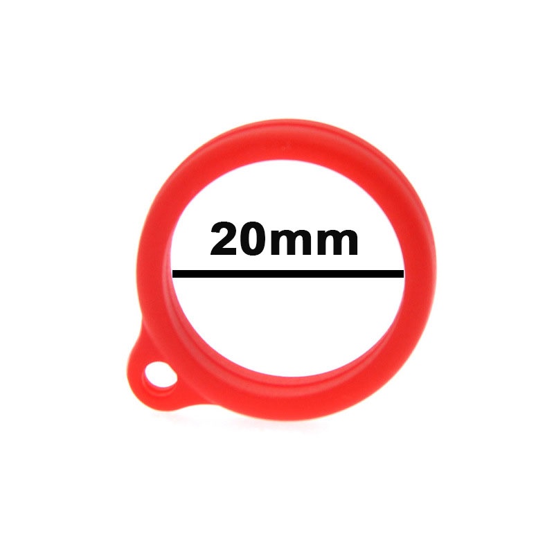 Vòng silicon buộc thiết bị cầm tay cỡ nhỏ đường kính Φ 20mm có clip thực tế