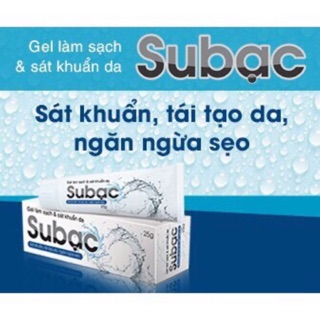 SUBẠC - Sát khuẩn , tái tạo da, ngăn ngừa sẹo
