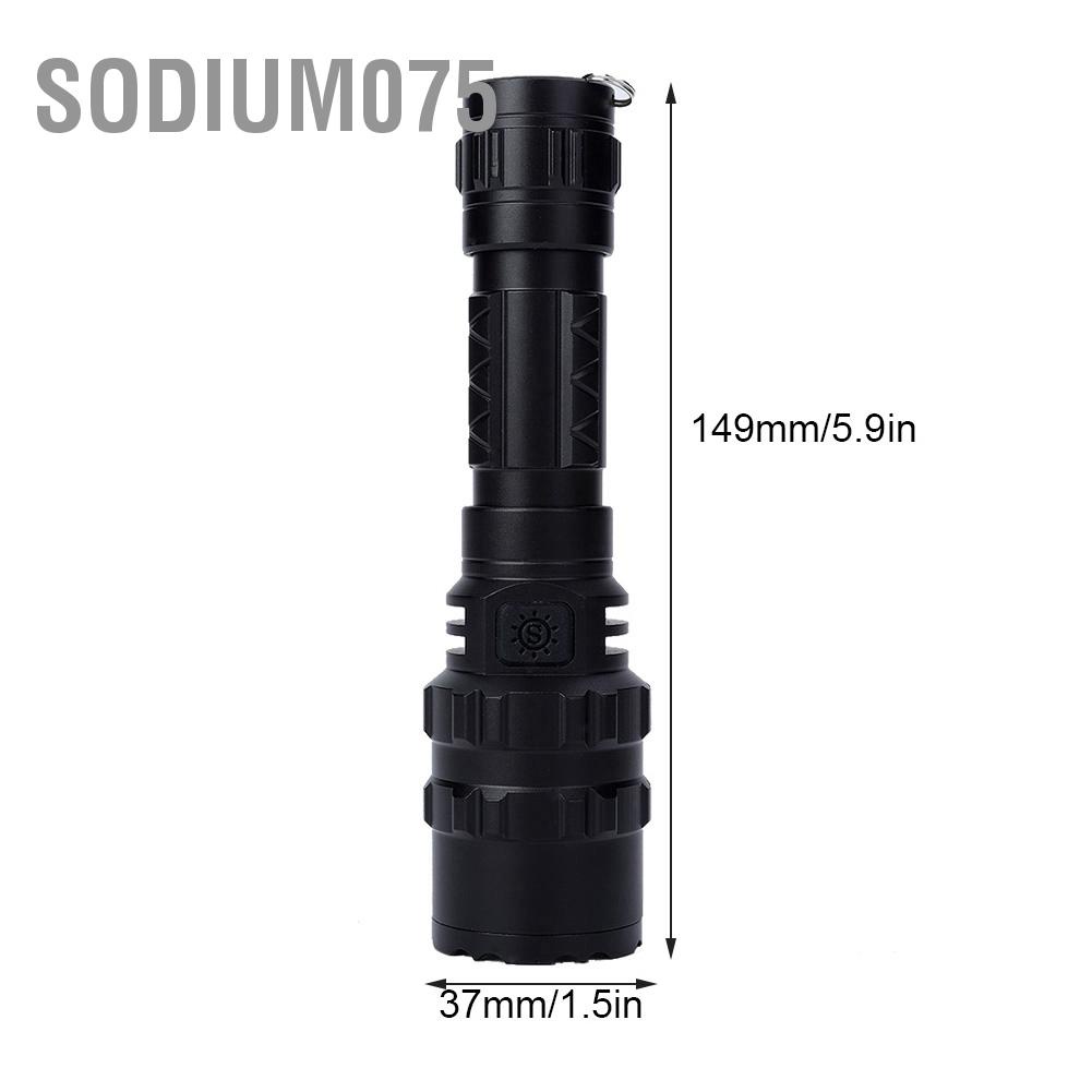 Có thể bán buôn Đèn Pin LED 10W Chống Thấm Nước Sạc USB Tiện Lợi Dành Cho Săn Bắn Ngoài Trời sodium075 Hàng giao ngay