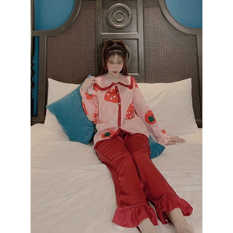 Bộ satin mặc nhà cao cấp new 100%.