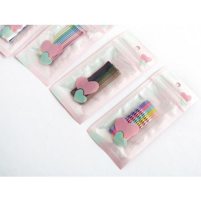 Vỉ 10 Kẹp Ghim Nhiều Màu Đóng Túi Zíp C12