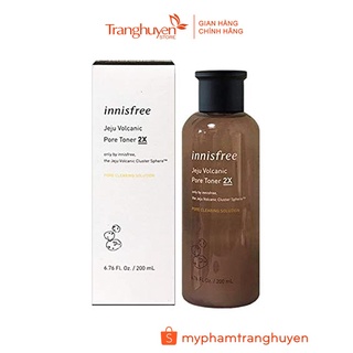 Nước hoa hồng Innisfree jeju volcanic pore toner Ex  tro núi lửa 200ml