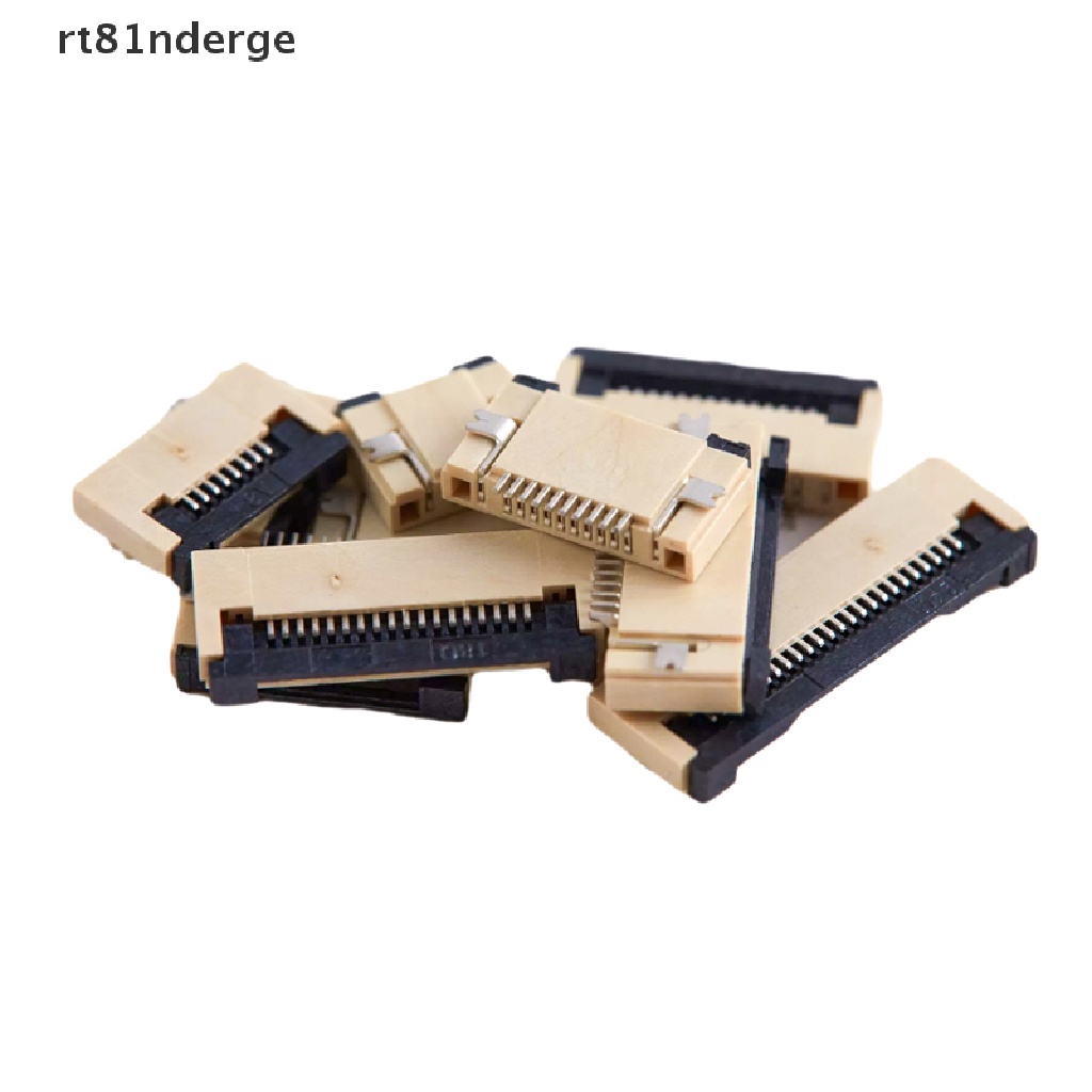 【ge】 10Pcs 0.5mm Pitch Under Clamshell Socket FPC FFC Flat Cable Connector .