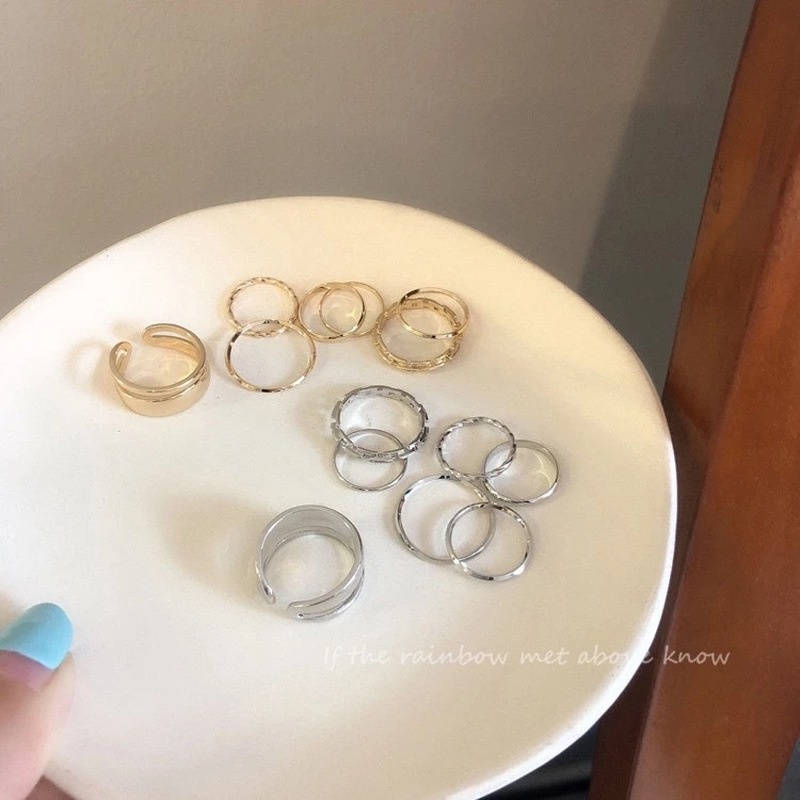 Set 7 nhẫn đeo khớp ngón tay xinh xắn cho nữ