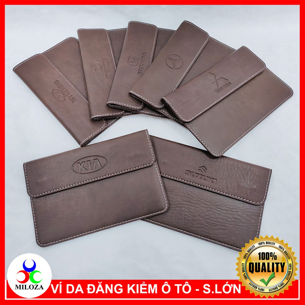 [MILOZA] Ví Da Đăng Kiểm Xe Ô tô - Ví Da Đựng Giấy Tờ Xe Hơi Cao Cấp - Logo Các Hãng Xe Ô tô, Hàng Chất Da Đẹp, Mềm Tay | BigBuy360 - bigbuy360.vn