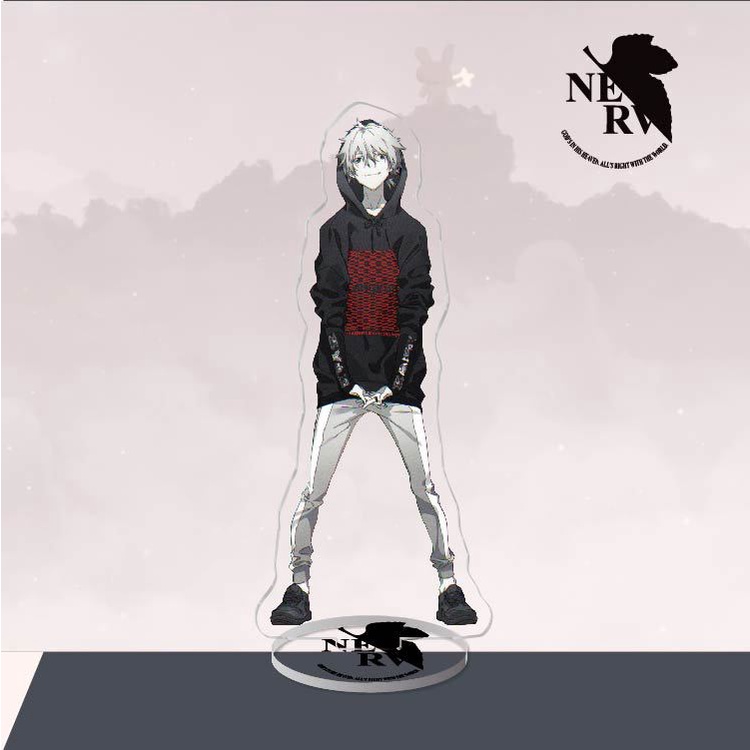 Giá Đỡ Acrylic Màu Neon Genesis Evangelion Asuka Shinji Lingpoli Cho Trang Trí