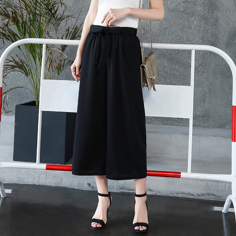 Quần thun ống rộng thoải mái cho ngày hè của con gái