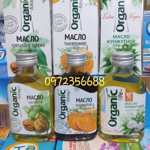 Dầu óc chó, dầu vừng, dầu bí đỏ ORGANIC LIFE