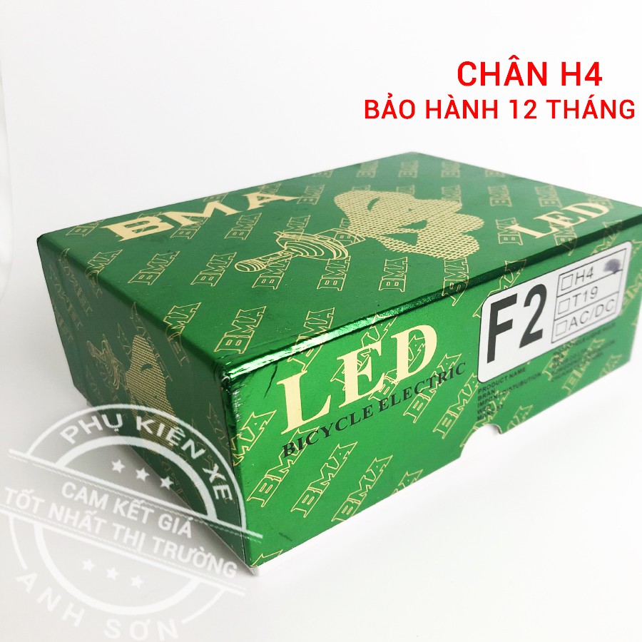 [SIÊU SALE] Đèn pha LED bi cầu H4 đuôi công siêu sáng tản nhiệt tùy chỉnh độ nghiêng dùng cho các loại xe - BH 12 tháng