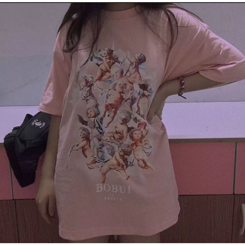 [ fulltag bobui] áo thun bobui form rộng - thun cotton 💯%
