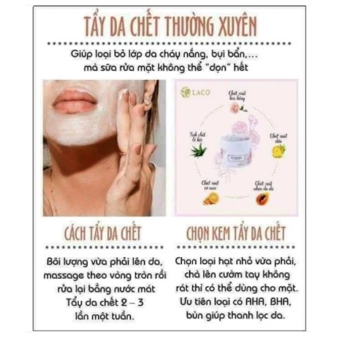 Tẩy tế bào chết Marosa Laco làm sạch da, bã nhờn, biểu bì, tẩy da chết, phục hồi làn da sáng trắng | BigBuy360 - bigbuy360.vn