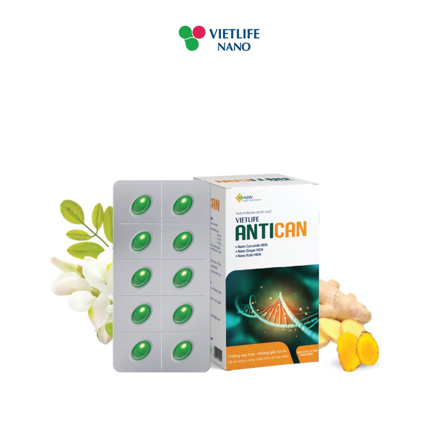 Vietlife Antican 30 viên Bộ 5 hộp  – Đột phá nano dược liệu giúp tăng cường miễn dịch và sức đề kháng cho cơ thể.