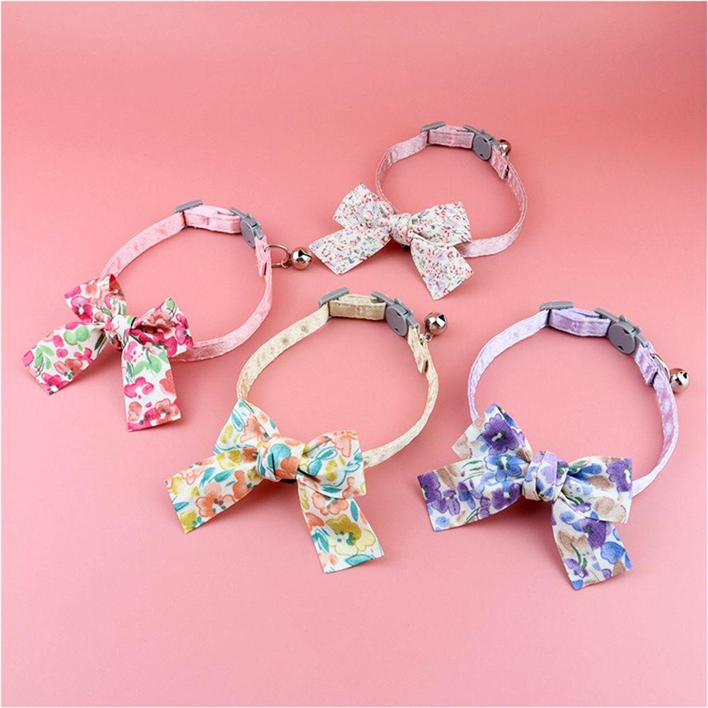 [COD] Vòng Cổ Gắn Nơ Và Chuông Dễ Thương Tùy Chỉnh Cho Mèo Cưng