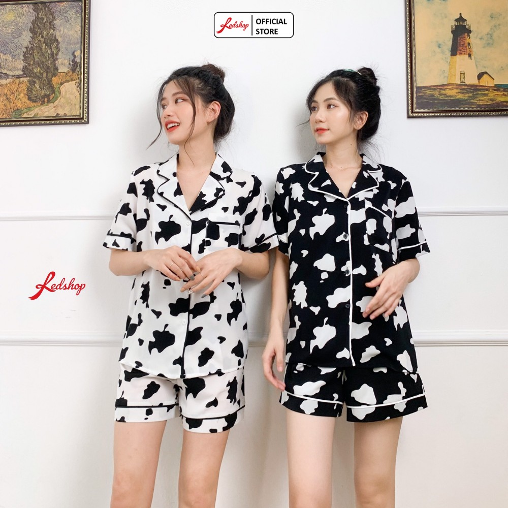 Bộ Ngủ Nữ ngắn Pijama lụa Thái dẻo Cao Cấp Gấu Bear Có Bigsize REDSHOP | BigBuy360 - bigbuy360.vn