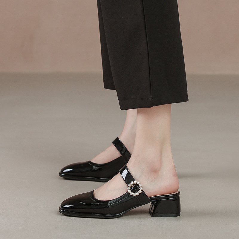 Giày Xăng Đan Cao Gót Thiết Kế Đơn Giản Thời Trang Trẻ Trung