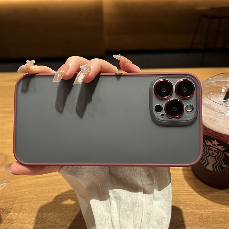 Ốp Điện Thoại Cứng Màu Nhám Chống Sốc / Dấu Vân Tay Cho iPhone 11 12 13 Pro Max