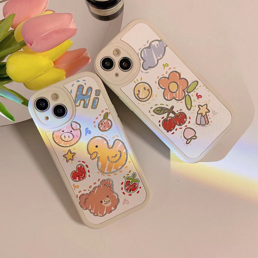 Ốp Điện Thoại Silicon Dẻo In Hoa Đỏ iPhone 11 14 13Pro 12Pro max 7 / 8plus 7 6G xr xs max 11Pro max 12 6plus 14plus