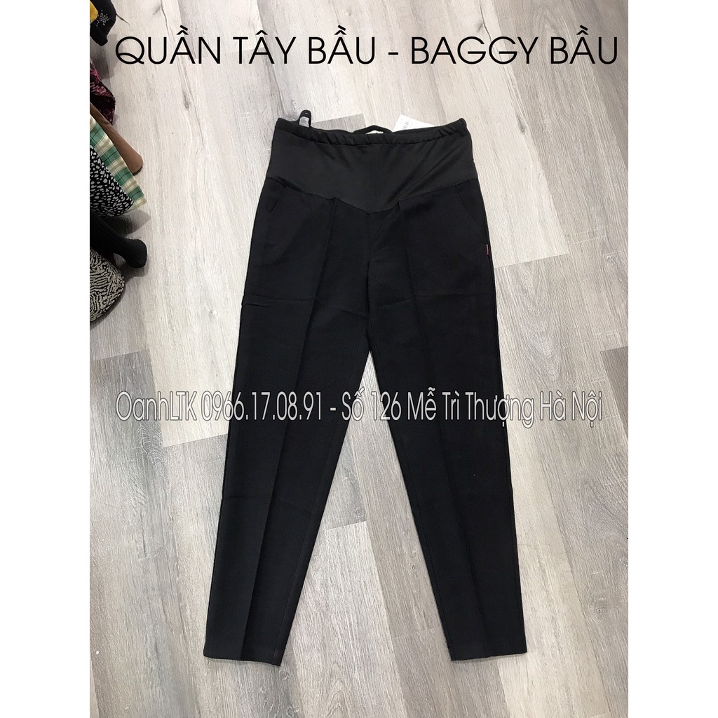 [ Hàng có sẵn] Quần Baggy Bầu Công Sở Quần Tây Bầu Hàng Đẹp Loại 1{ 40-105kg}