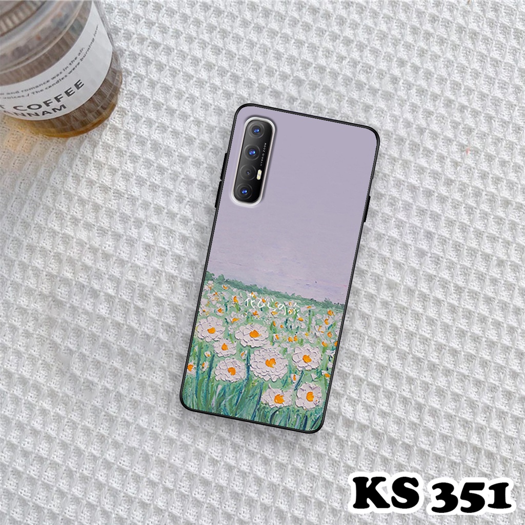 Ốp lưng Oppo Reno 3 - Oppo Reno 3 Pro - Ốp in hình Cánh đồng hoa - Chất liệu TPU siêu bền