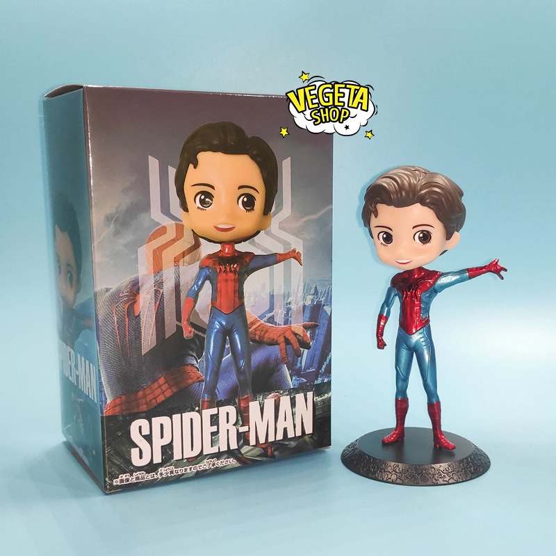 Mô hình Marvel Avengers DC - Q Posket - Iron man Tony Stark - Spider man Peter Parker - Cao 15cm - Fullbox