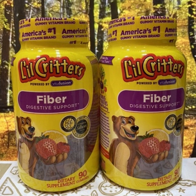 Kẹo dẻo gấu chất xơ L’il Citter Fiber gummy 90 viên của Mỹ