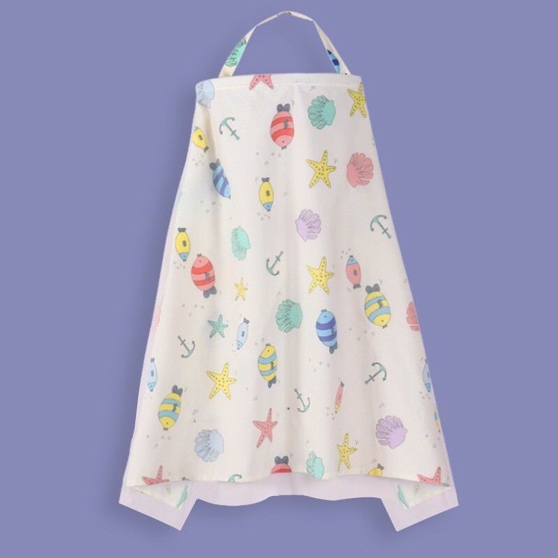 Ninikids: Khăn choàng che bé bú cotton ( Có 2 lớp và 1 lớp) đồ dùng sơ sinh, đồ dùng mẹ và bé