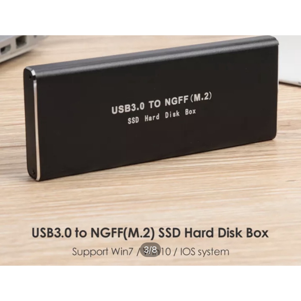 Hộp Đựng Ổ Cứng Ngoài M2 Sata Ssd cổng  USB 3.0