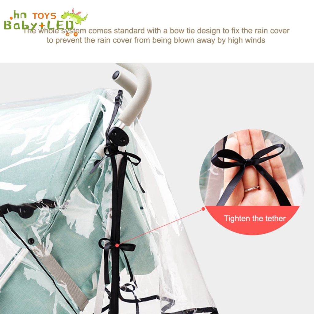 Universal Baby Carriage Rain Cover Cart Windshield Baby Pushchair Cover Buggy Pram Rain Cover