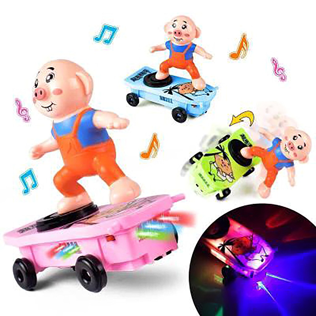 Đồ chơi người nhện lướt ván xoay 360 biết hát và phát ra ánh sáng