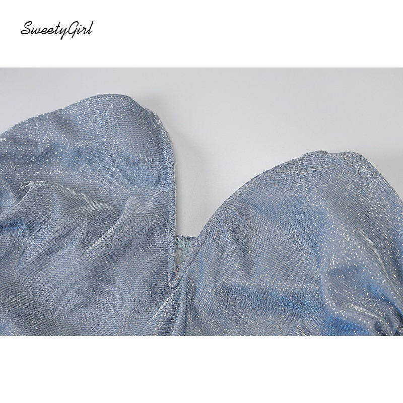 Đầm mini dáng ôm cổ chữ V màu trơn hở vai kiểu dáng gợi cảm cho nữ