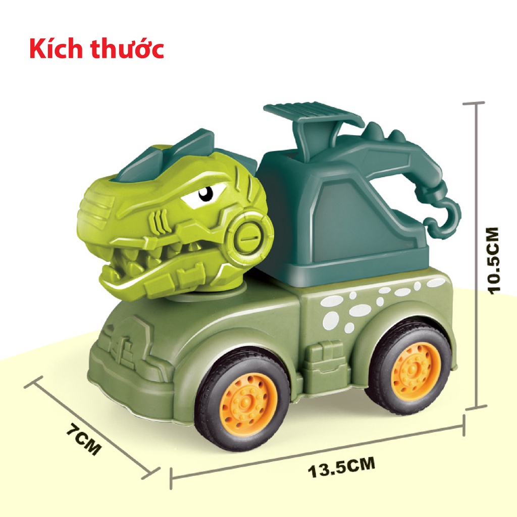 [ẢNH THẬT] - Xe Ô tô Đồ Chơi Khủng Long Chạy Đà Nhiều Mẫu Mã Vui Nhộn Cho Bé
