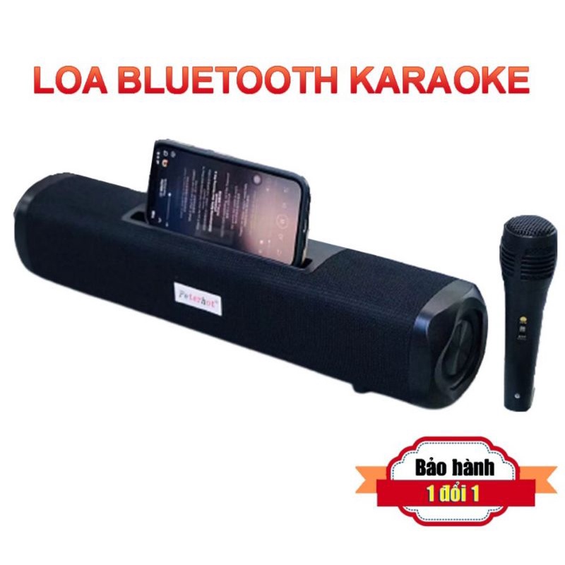Loa bluetooth karaoke mini công suất lớn Loa không dây có mic âm thanh siêu hay bass khỏe Bảo hành 1 năm