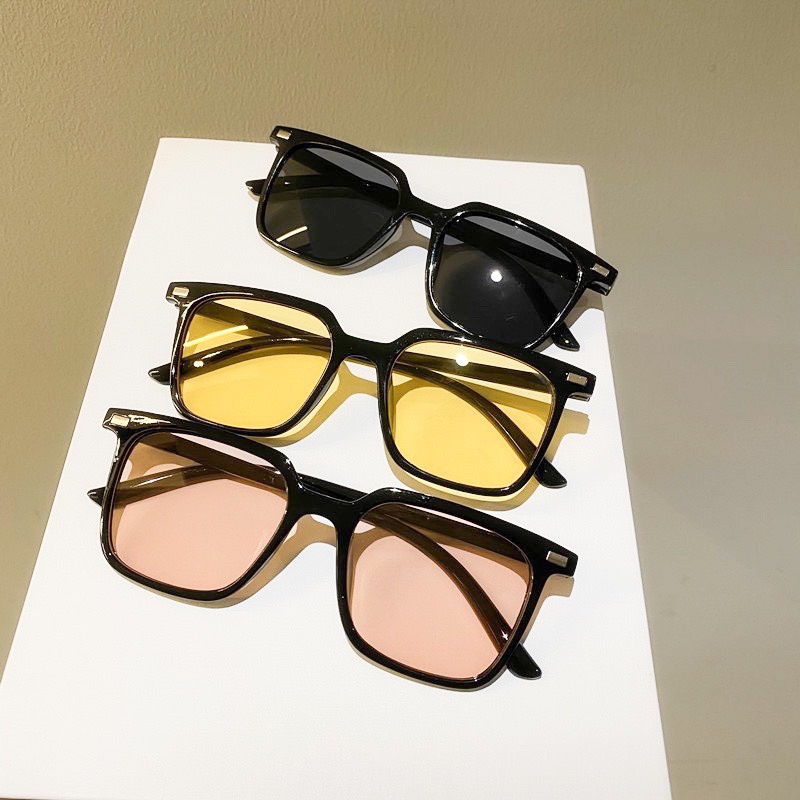 Mắt Kính Mát Thời Trang Form Vuông Unisex Nam Nữ 652 Nhiều Màu Thời Trang Phong Cách - Hata24h